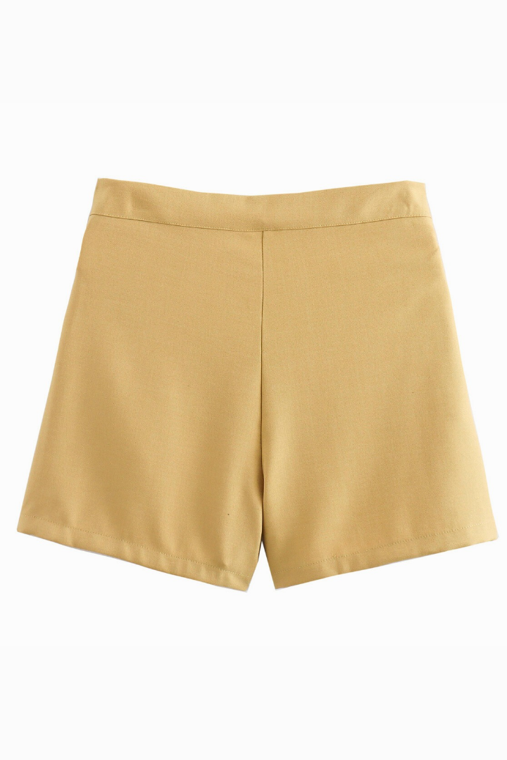 Short taille haute à pince