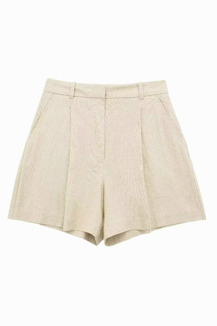 Short taille haute à pince