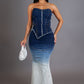 Robe longue bustier Essra 65% COTON