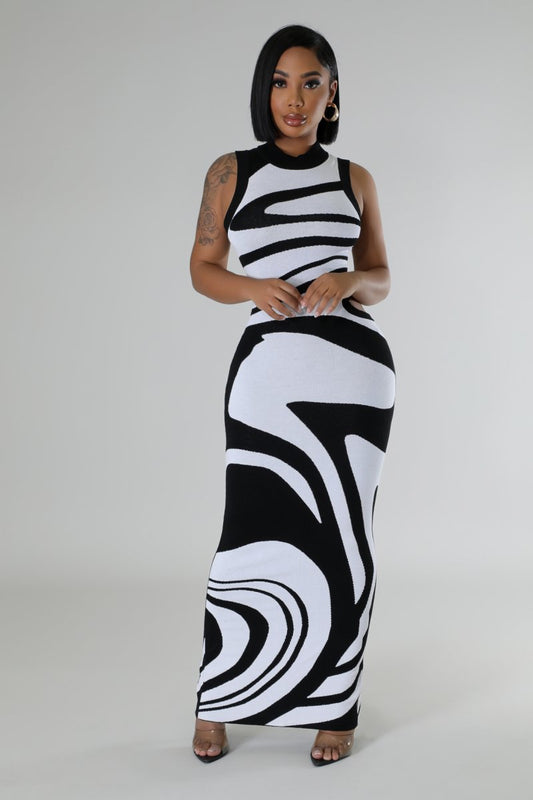 Robe longue en monochrome Nelsey.