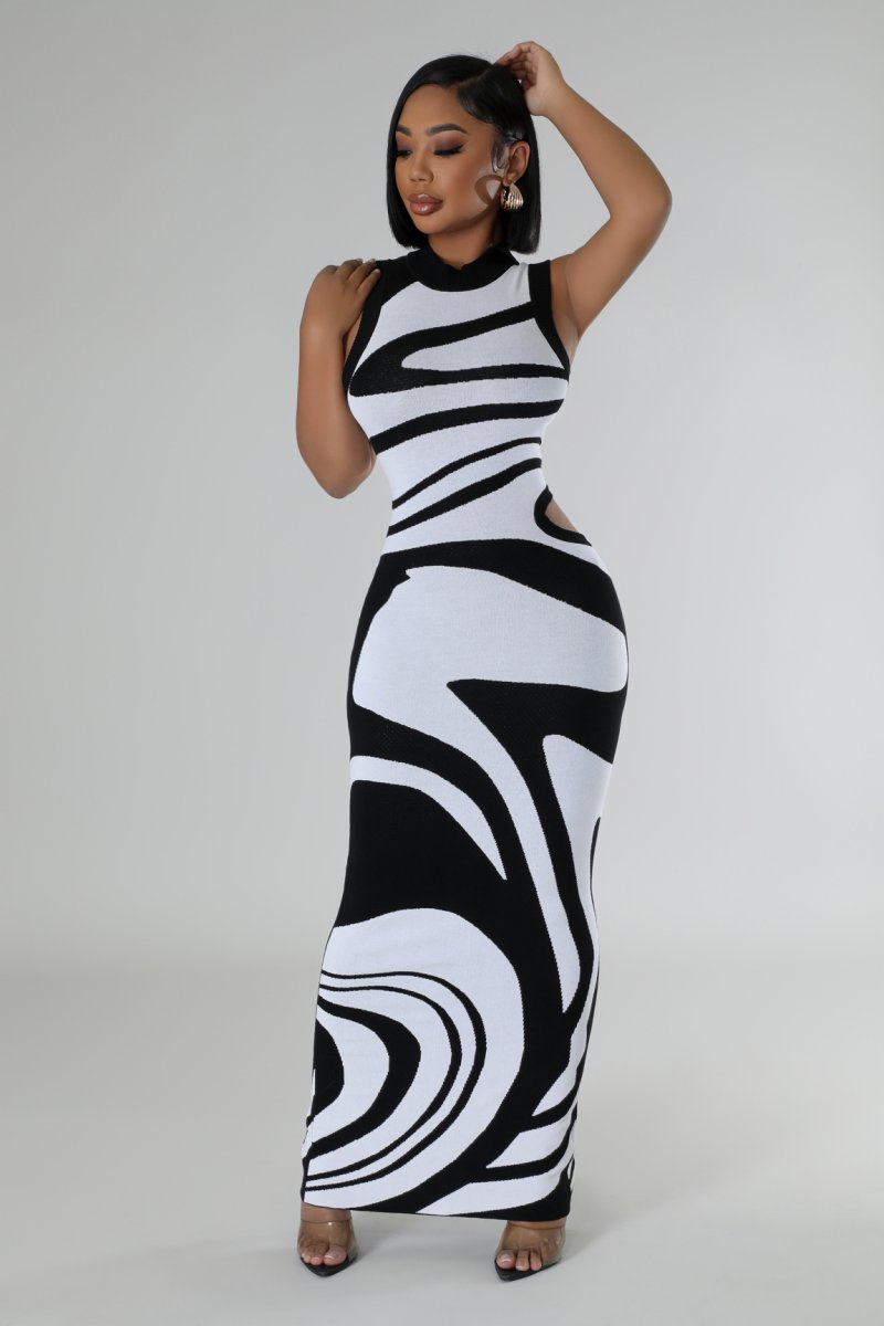 Robe longue en monochrome Nelsey.