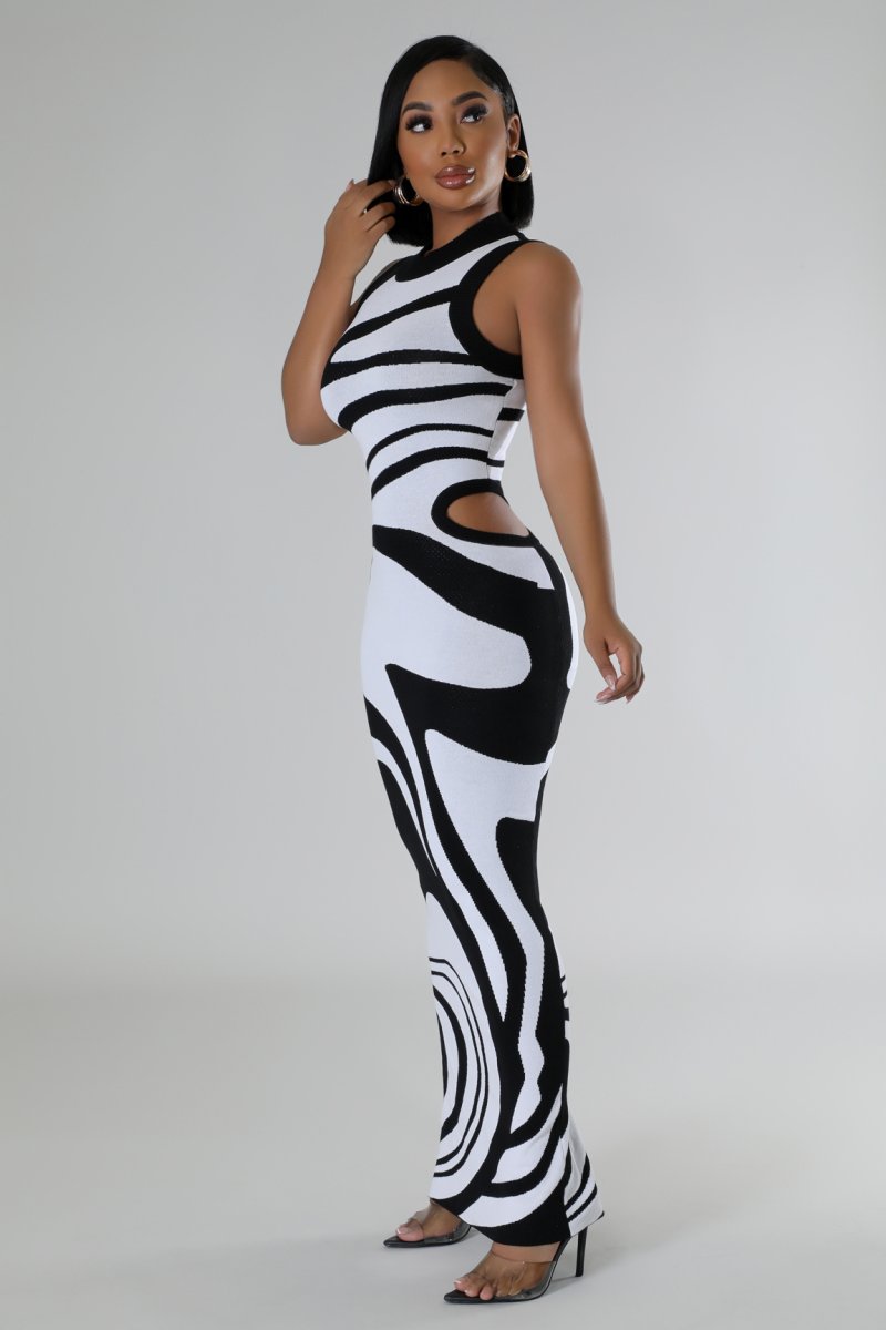 Robe longue en monochrome Nelsey.